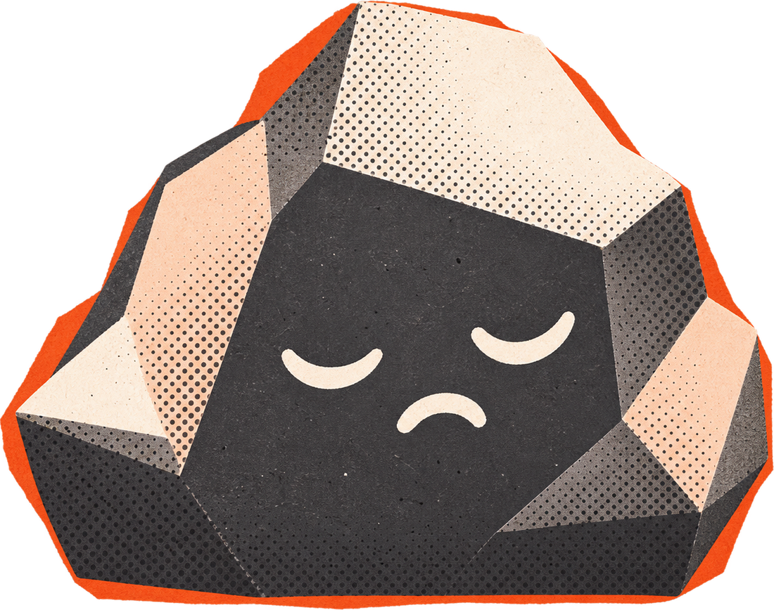 A grumpy rock